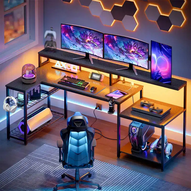 Bureau de jeu à LED