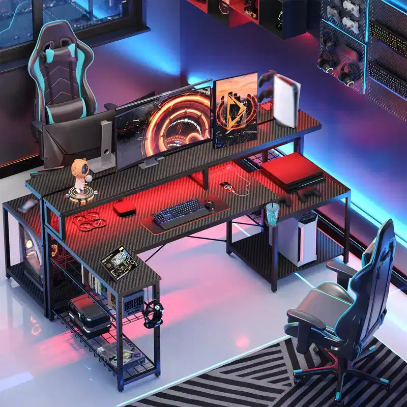 Bureau de jeu à LED