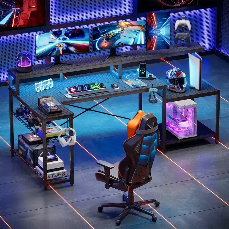 Bureau de jeu à LED