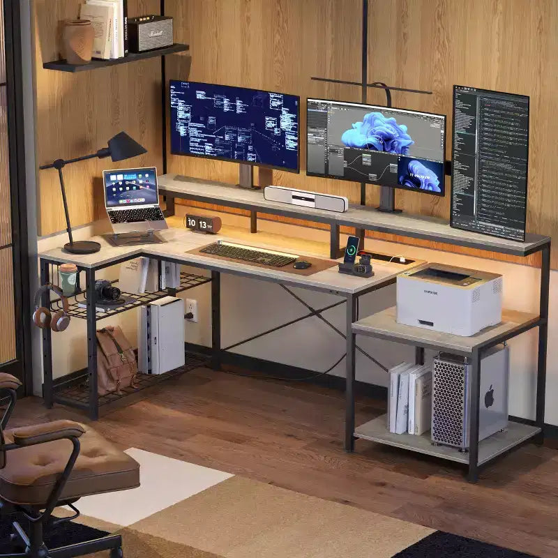 Bureau de jeu à LED