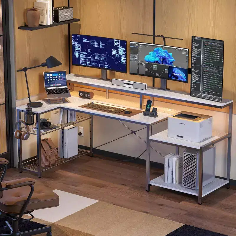 Bureau de jeu à LED