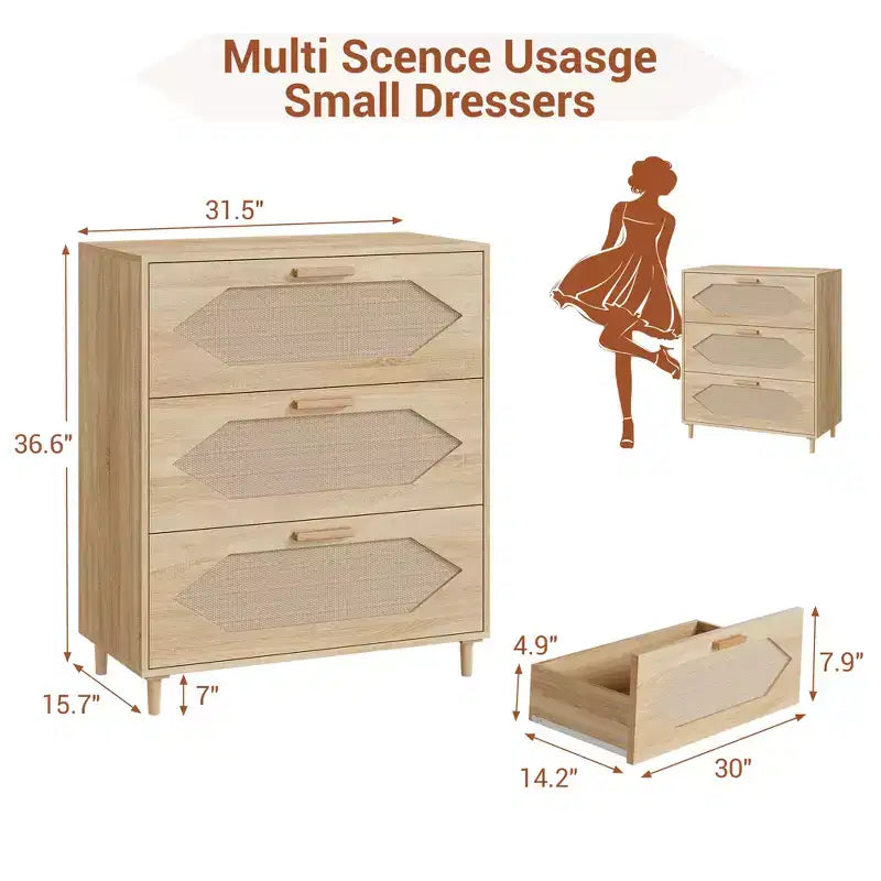Table de chevet rustique en bois