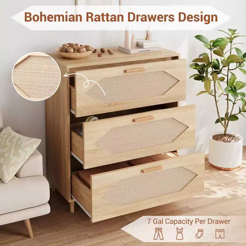 Table de chevet rustique en bois